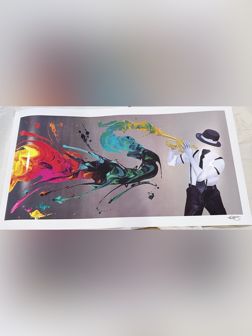 Park West Kre8 colorful notes lithograph